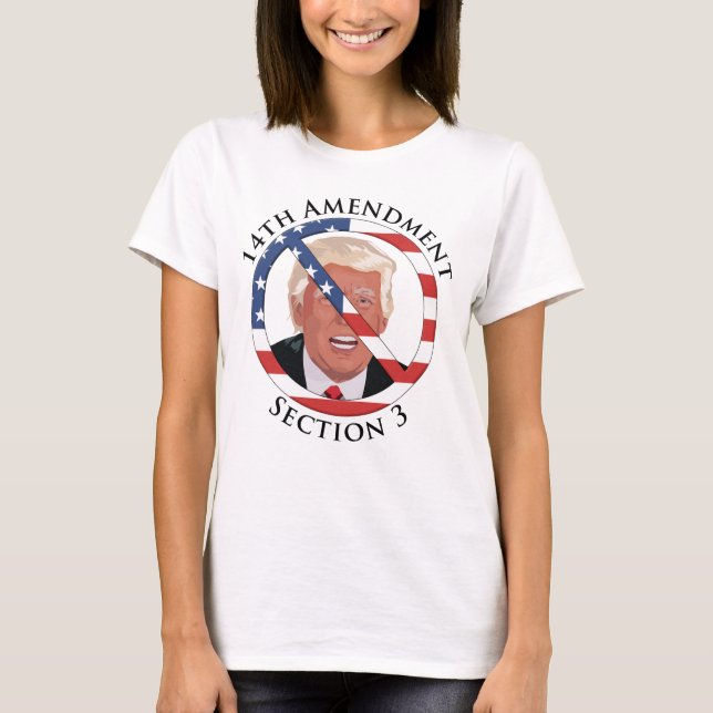 Camiseta 14 Emenda Anti-Trump (Frente)
