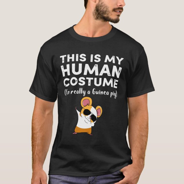 Camiseta 14 Esta minha fantasia humana eu sou realmente Gui (Frente)