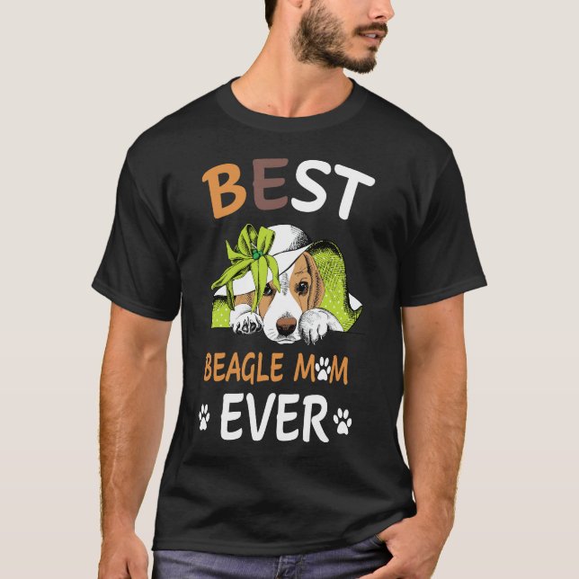 Camiseta 14 Melhor Beagle Mãe De Sempre (Frente)