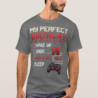 Camiseta 14 Year Old Gamer Gift Boy Teen 14th Perfect Birth