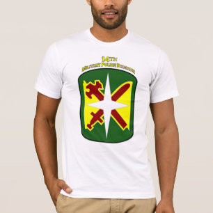 Camiseta 14o T-shirt do remendo de ombro dos Bde da políci