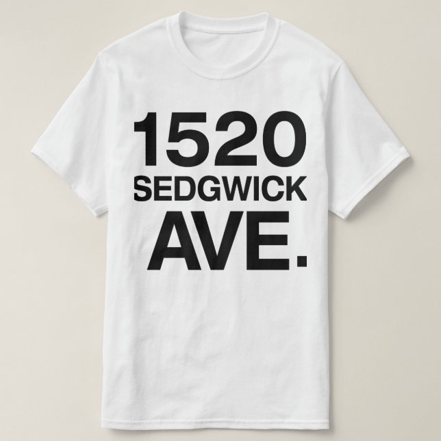 CAMISETA 1520 SEDGWICK AVE. (Frente do Design)
