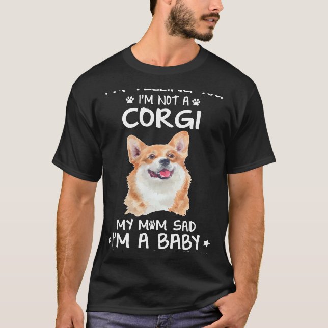 Camiseta 159 Estou dizendo que não sou um Corgi (Frente)