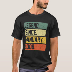 Camiseta 15 Aniversário De 15 Anos Legenda Desde 20 De Jane