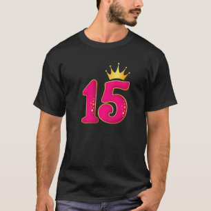 Camiseta 15 Anos De Idade, Festa de aniversário Para Garot