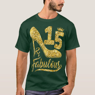 Camiseta 15 anos Presentes 15 e Fabuloso 15