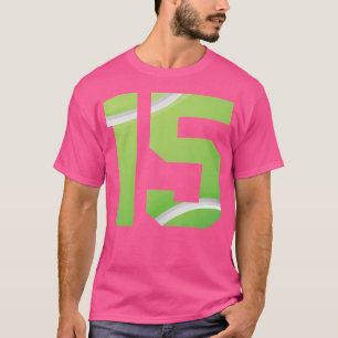 Camiseta 15 Birthday Boy Tênis Player Tênis 15 Anos Ol
