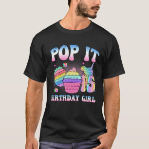 Camiseta 15 Birthday Fidget Toy Pop It Birthday Girl 15 Y