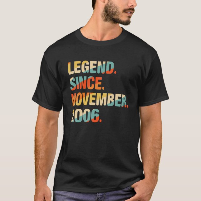 Camiseta 15 Birthday Oferece Legenda De 15 Anos Desde Novem (Frente)