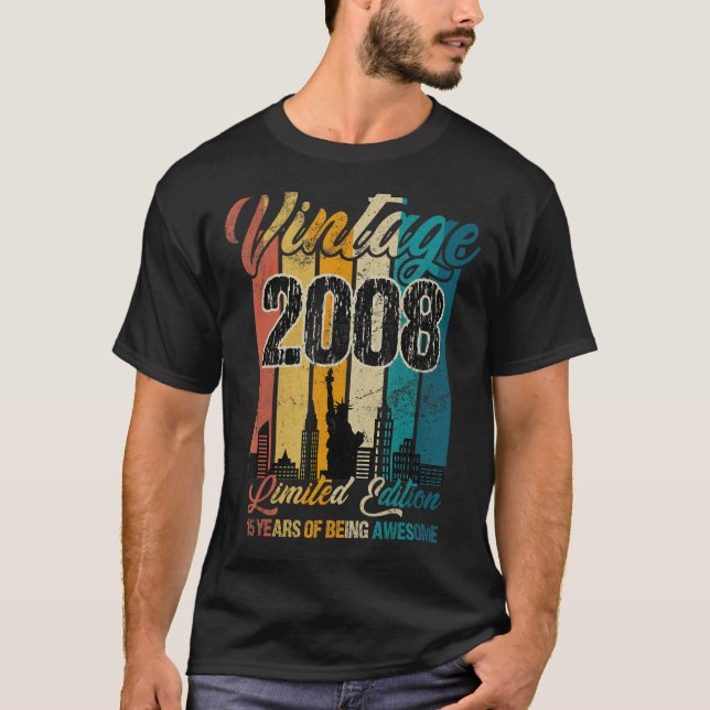 Camiseta 15 de 2008 com 15 anos de idade (Frente)