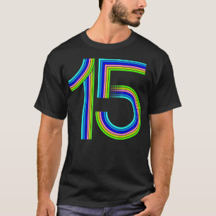 Camiseta 15 de Aniversário Engraçado Presente Bonito Anos A