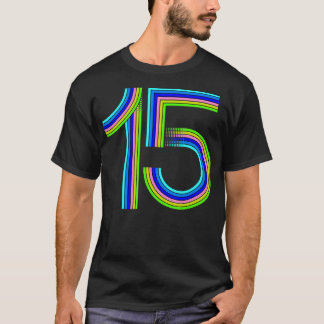 Camiseta 15 de Aniversário Engraçado Presente Bonito Anos A