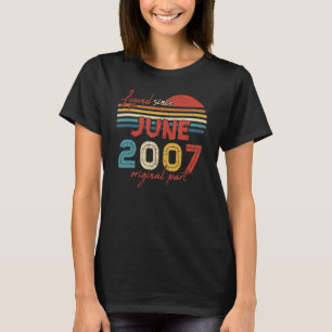 Camiseta 15 Legenda de Aniversário Desde junho de 2007 Part