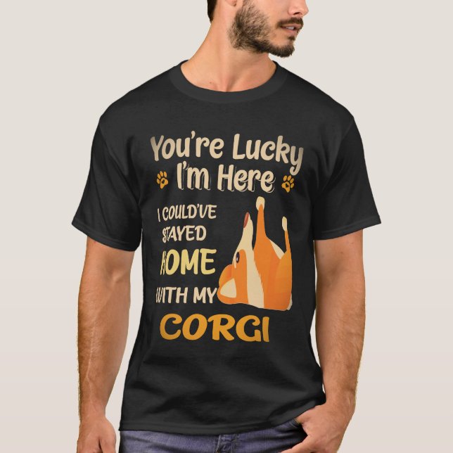 Camiseta 15 Você é Corgi Sortudo (Frente)