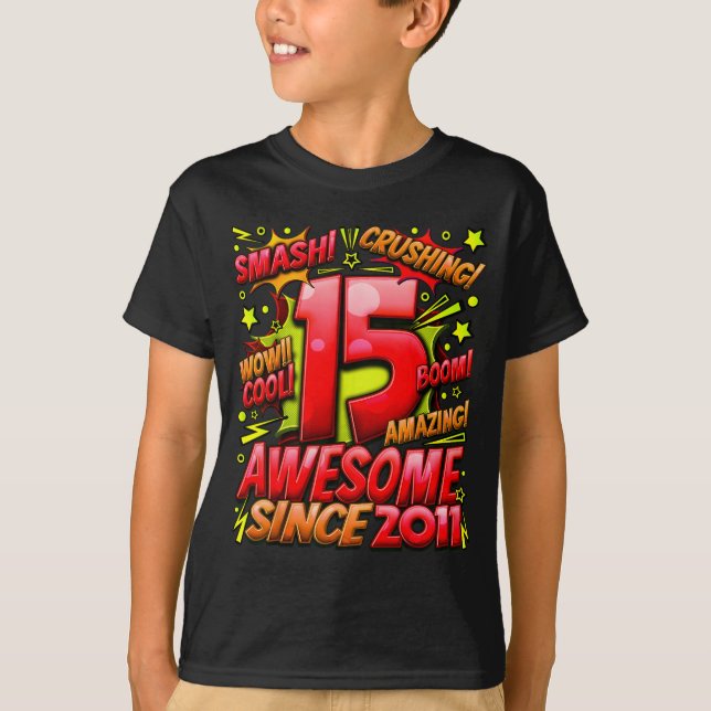 Camiseta 15 Year Old For Boys 15th Birthday Boy 15 Year Old (Frente)