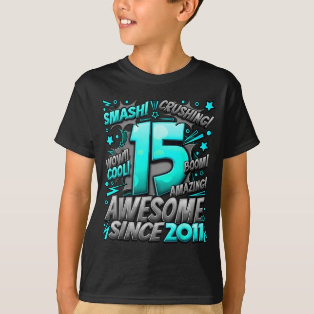 Camiseta 15 Year Old For Boys 15th Birthday Boy 15 Year Old (Frente)