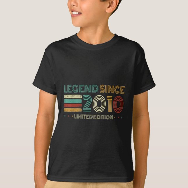 Camiseta 15 Years Old Legend Since 2010 15th Birthday  (Frente)