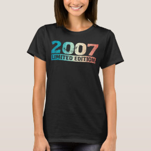 Camiseta 16ª Menina de Aniversário 16 Anos 2007