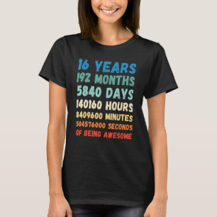 Camiseta 16º Aniversário 16 Anos De Ser Um Casamento Incrív