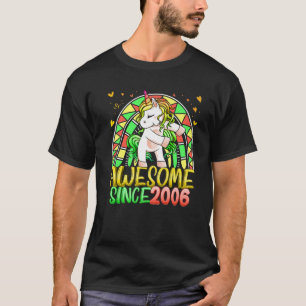 Camiseta 16º Aniversário Arco-Íris De 16 Anos