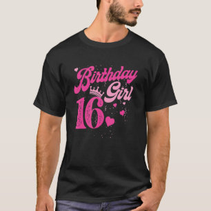 Camiseta 16º aniversário Coroa de 16 anos