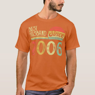 Camiseta 16º aniversário de casamento, melhor marido desde 