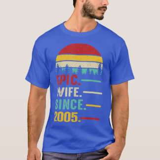Camiseta 16º aniversário de casamento Presente para sua esp