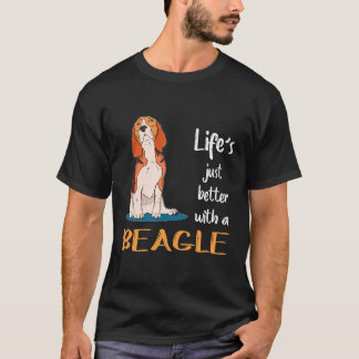 Camiseta 160 A Vida É Melhor Com Um Beagle