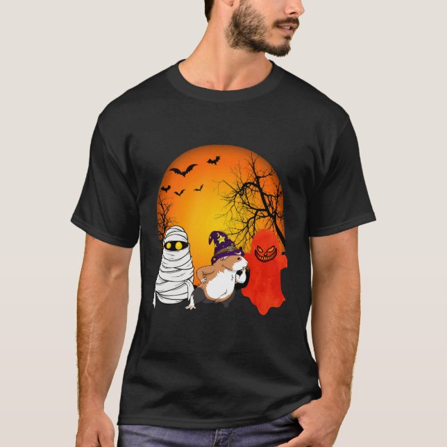 Camiseta 160 Abóbora do Dia das Bruxas na Guiné (Frente)