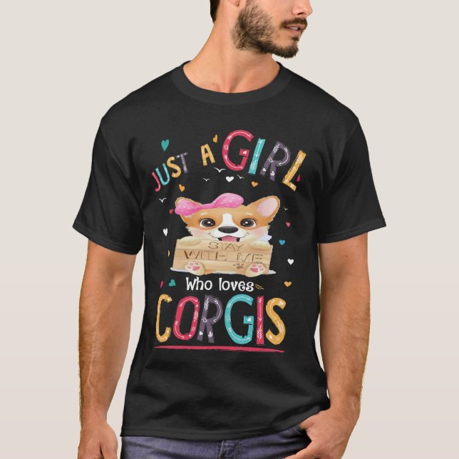Camiseta 160 Apenas Uma Menina Que Ama Corgi (Frente)