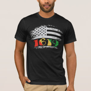Camiseta 1619 História Nossos Ancestrais do Orgulho Africa