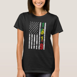 Camiseta 1619 Nossos Ancestrais Orgulho Africano Americano 