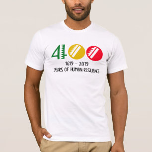 Camiseta 1619 Nossos Ancestrais Projetam 400 Anos De Humano