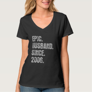 Camiseta 16.º Aniversário De Casamento Para O Marido Epic D