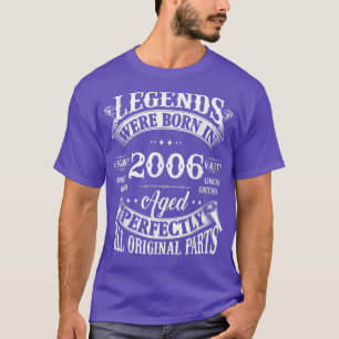 Camiseta 16. º Aniversário Nascer De Legendas De Tee Vintag