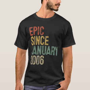 Camiseta 16.º aniversário Oferece Epic Desde Janeiro de 200