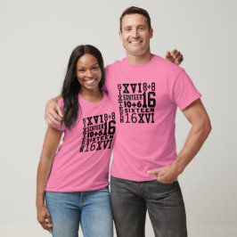 Camiseta 16.º ANIVERSÁRIO T-shirt