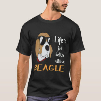 Camiseta 16 A Vida é Melhor Com Um Beagle