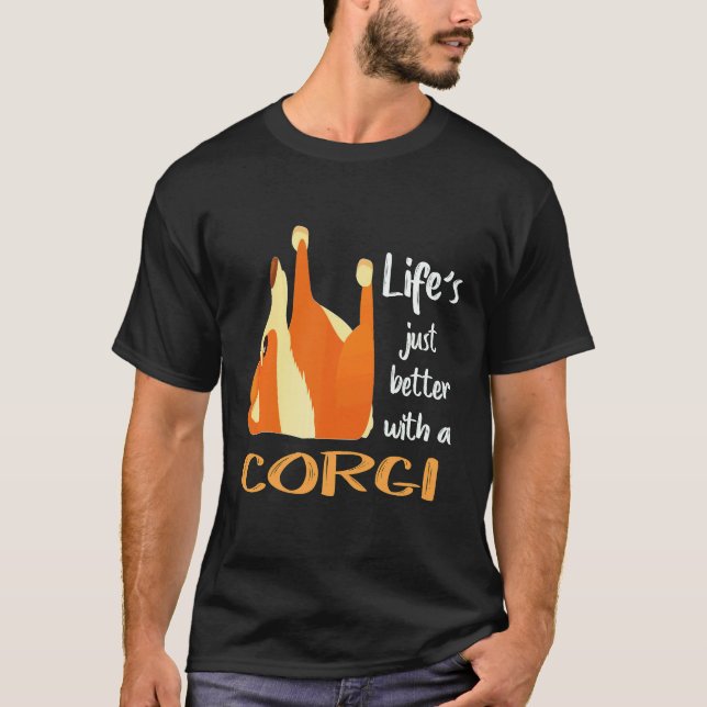 Camiseta 16 A Vida é Só Melhor Com Um Corgi (Frente)
