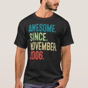 Camiseta 16 anos, 16 anos, garoto de aniversário incrível d