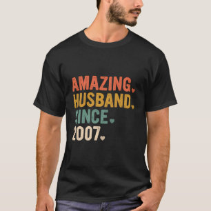 Camiseta 16 Anos De Aniversário Para Ele Um Marido Incrível