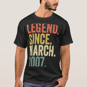Camiseta 16 anos de idade 16.a legenda de aniversário desde