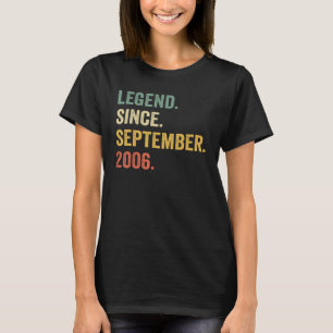 Camiseta 16 anos de idade 16.a legenda de aniversário desde