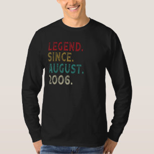 Camiseta 16 Anos De Idade Da Legenda Da Vintage Desde Agost