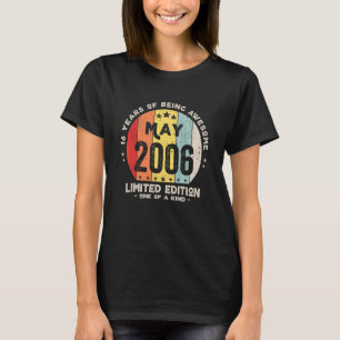 Camiseta 16 anos de maio de 2006 16º aniversário