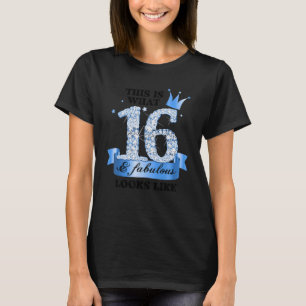 Camiseta 16 e fabuloso I Blue White Party Group Candid Phot