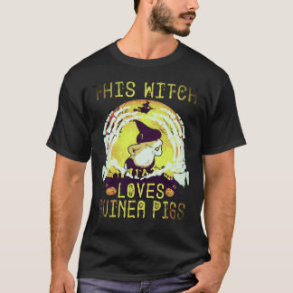 Camiseta 16 Essa Bruxa Ama Porquinhos Da Índia No Halloween