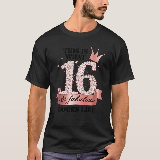 Camiseta 16 & Fabulous I Rose And White Party Group Candid  (Frente)
