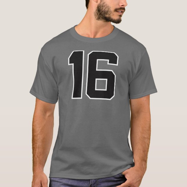Camiseta 16 JAX branco preto (Frente)