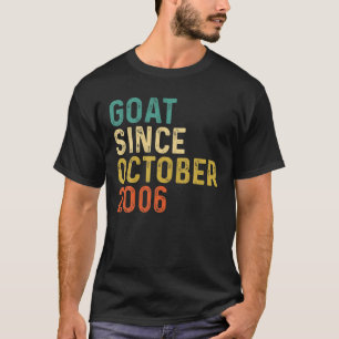 Camiseta 16.O Aniversário, 16 Anos De CAPOTA Desde Outubro